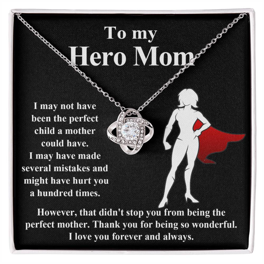 Mom-The Perfect Mother Love Knot Necklace