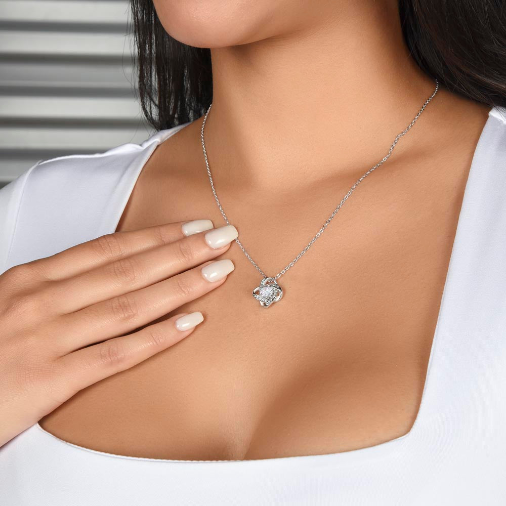 Timeless Keep Sake Love knot necklace to my Beautiful Daughter