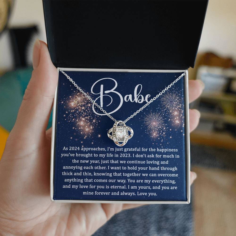 Babe - As 2024 approaches Love Knot Necklace