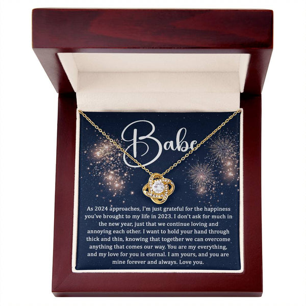 Babe - As 2024 approaches Love Knot Necklace
