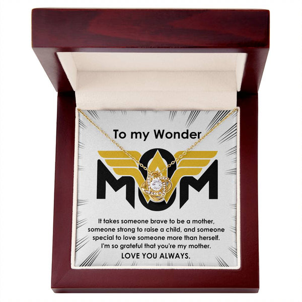 Mom-More Than Herself Love Knot Necklace