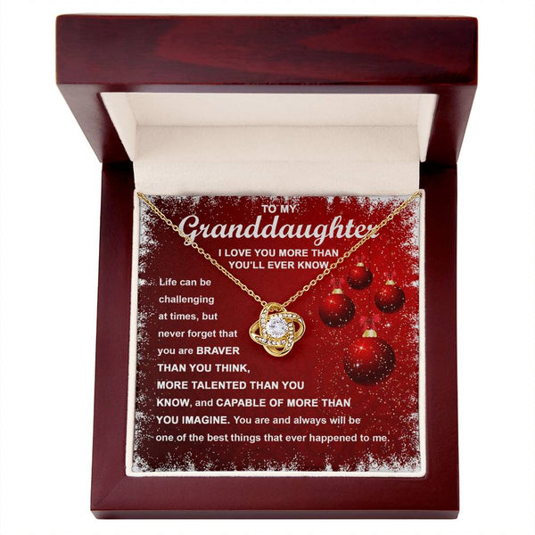 Granddaughter-The Best Things Love Knot Necklace