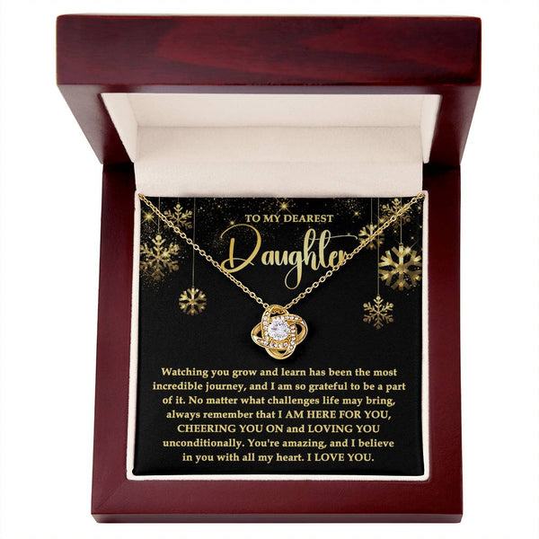 Love Knot Necklace Daughter-Here For You