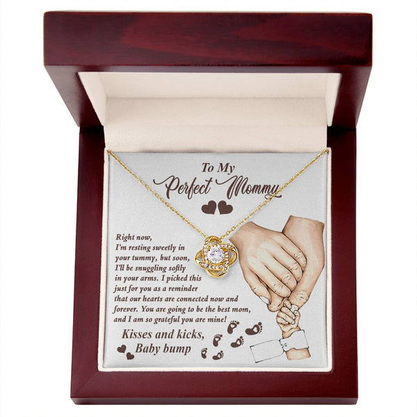 Mama To Be-Now And Forever Love Knot Necklace