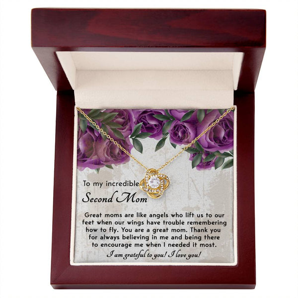 Bonus Mom-Grateful For You Love Knot Necklace