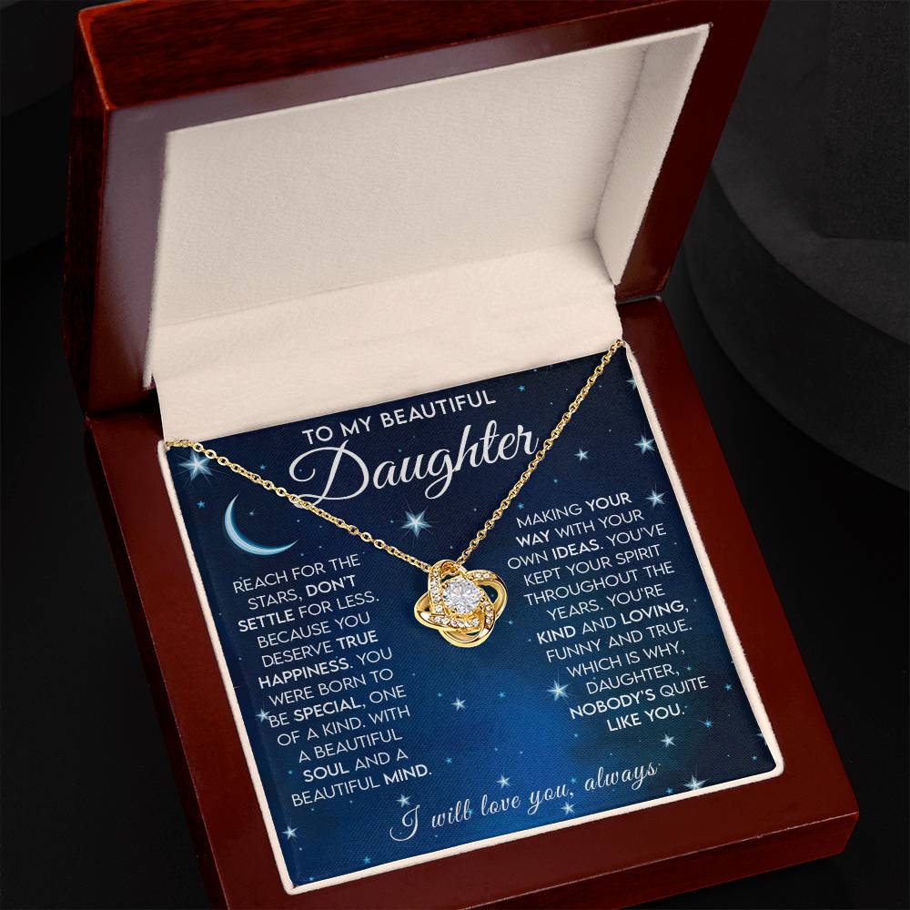 Love Knot Necklace: A Sentimental Gift for Your Beautiful Daughter