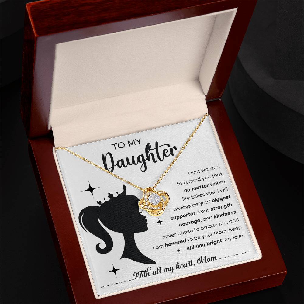 Symbol of Unity - Love knot Necklace for my Daughter