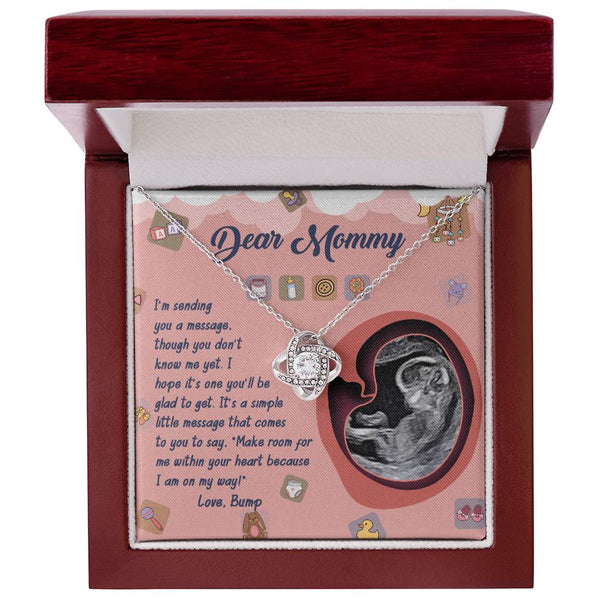 Mom To Be-On My Way Love Knot Necklace