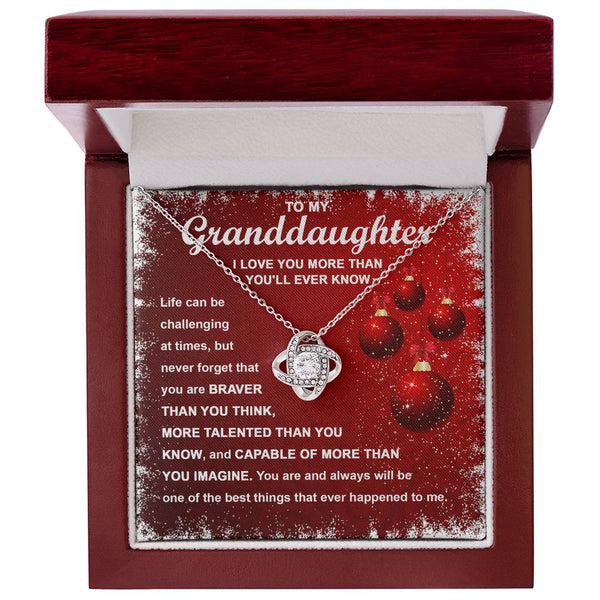 Granddaughter-The Best Things Love Knot Necklace