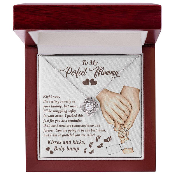 Mama To Be-Now And Forever Love Knot Necklace