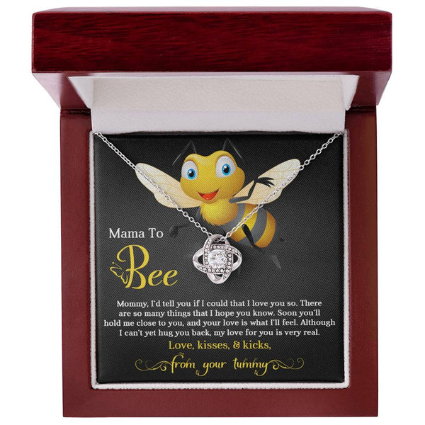 Mom To Be-Hope You Know Love Knot Necklace