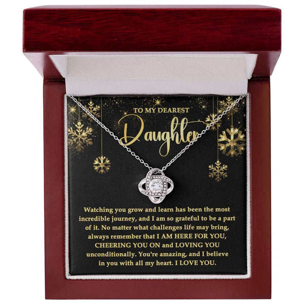 Love Knot Necklace Daughter-Here For You