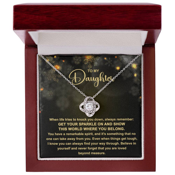 Love Knot Necklace Daughter-Get Your Sparkle On