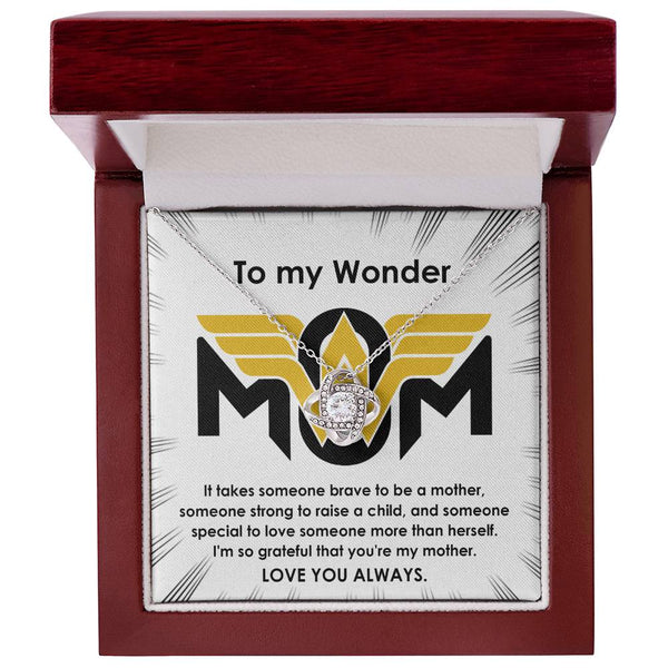 Mom-More Than Herself Love Knot Necklace