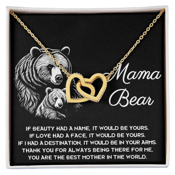 Mom-In Your Arms Interlocking Heart Necklace