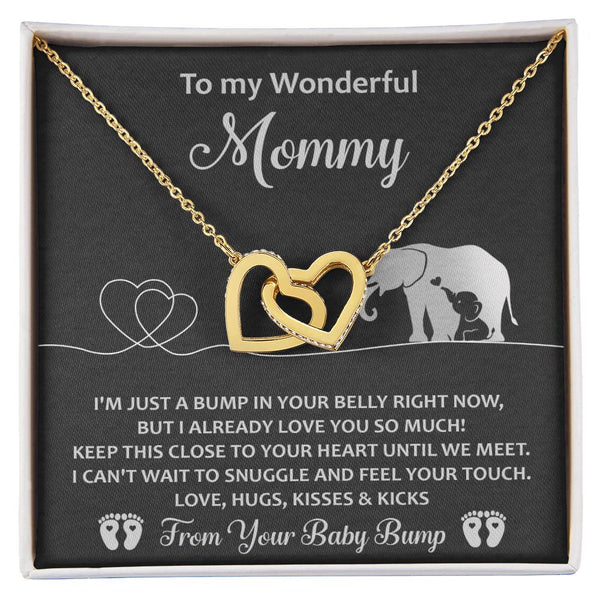 Mama To Be-Until We Meet Interlocking Heart Necklace