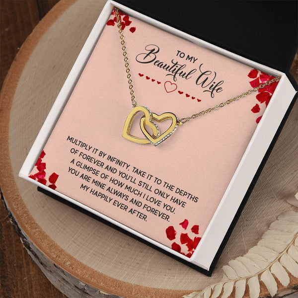 Eternal Love: Interlocking Hearts Necklace for my Beautiful Wife
