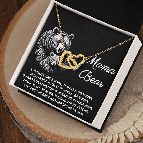 Mom-In Your Arms Interlocking Heart Necklace