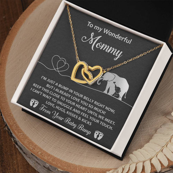 Mama To Be-Until We Meet Interlocking Heart Necklace