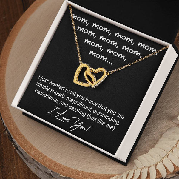Mom-Just Like Me Interlocking Heart Necklace