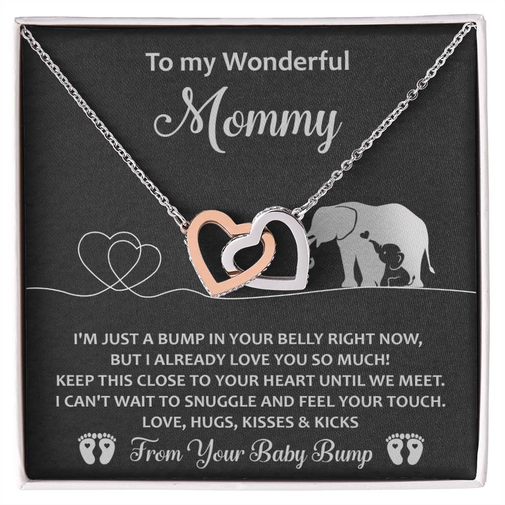 Mama To Be-Until We Meet Interlocking Heart Necklace