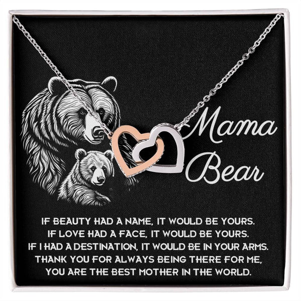 Mom-In Your Arms Interlocking Heart Necklace