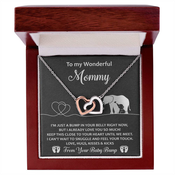 Mama To Be-Until We Meet Interlocking Heart Necklace