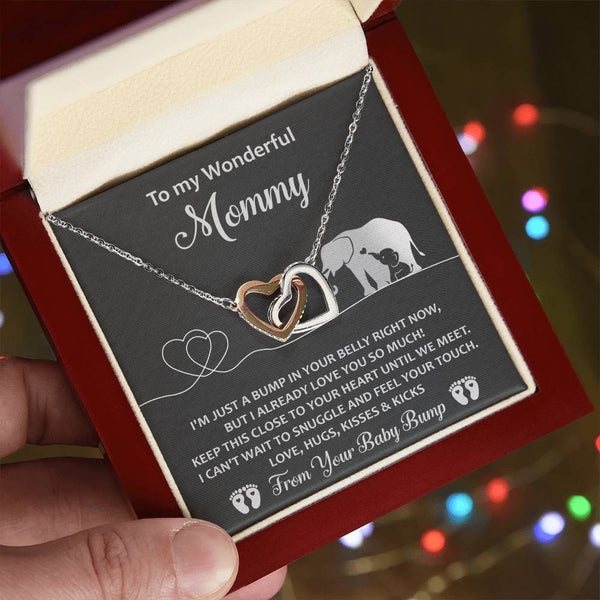 Mama To Be-Until We Meet Interlocking Heart Necklace