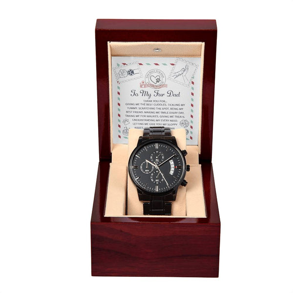 Fur Dad-Unconditional Love-Metal Chronograph Watch | Perfect Father's Day Gift