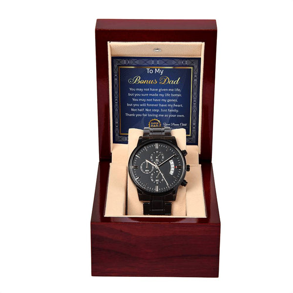 Bonus Dad-My Life Better-Stylish Chronograph Watch | Perfect Father's Day Gift