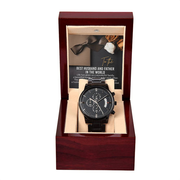 Husband-For Each Other-Metal Chronograph Watch | Perfect Father's Day Gift