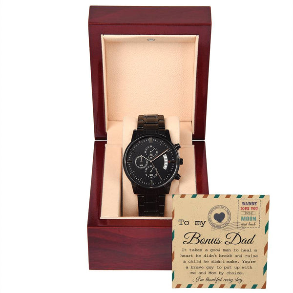 Bonus Dad-Heal A Heart- Stylish Chronograph Watch | Perfect Father's Day Gift