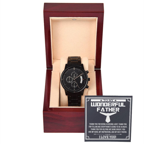 Dad-My Best Friend-Metal Chronograph Watch Stylish Chronograph Watch | Perfect Father's Day Gift