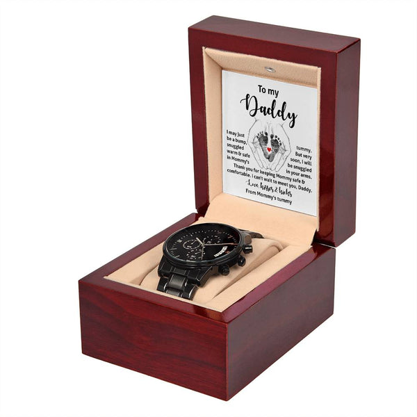 Dad-In Your Arms-Metal Chronograph Watch Stylish Chronograph Watch | Perfect Father's Day Gift