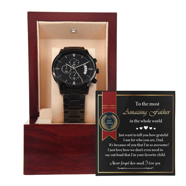 Dad-I Love You-Stylish Chronograph Watch | Perfect Father's Day Gift