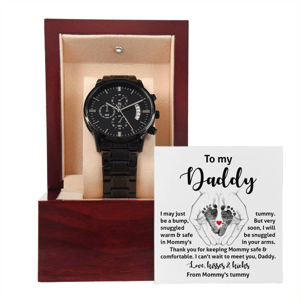 Dad-In Your Arms-Metal Chronograph Watch Stylish Chronograph Watch | Perfect Father's Day Gift
