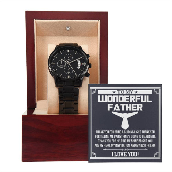 Dad-My Best Friend-Metal Chronograph Watch Stylish Chronograph Watch | Perfect Father's Day Gift