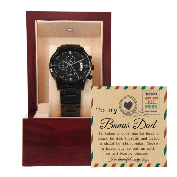 Bonus Dad-Heal A Heart- Stylish Chronograph Watch | Perfect Father's Day Gift