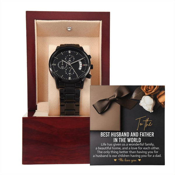 Husband-For Each Other-Metal Chronograph Watch | Perfect Father's Day Gift