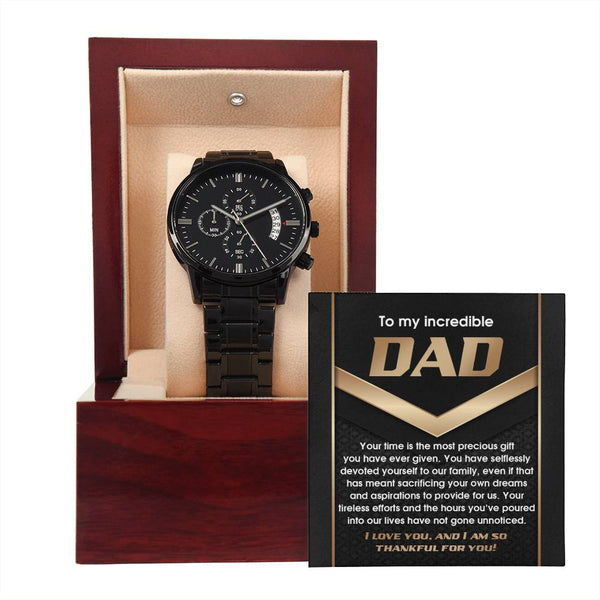 Dad-Most Precious Gift-Metal Chronograph Watch Stylish Chronograph Watch | Perfect Father's Day Gift