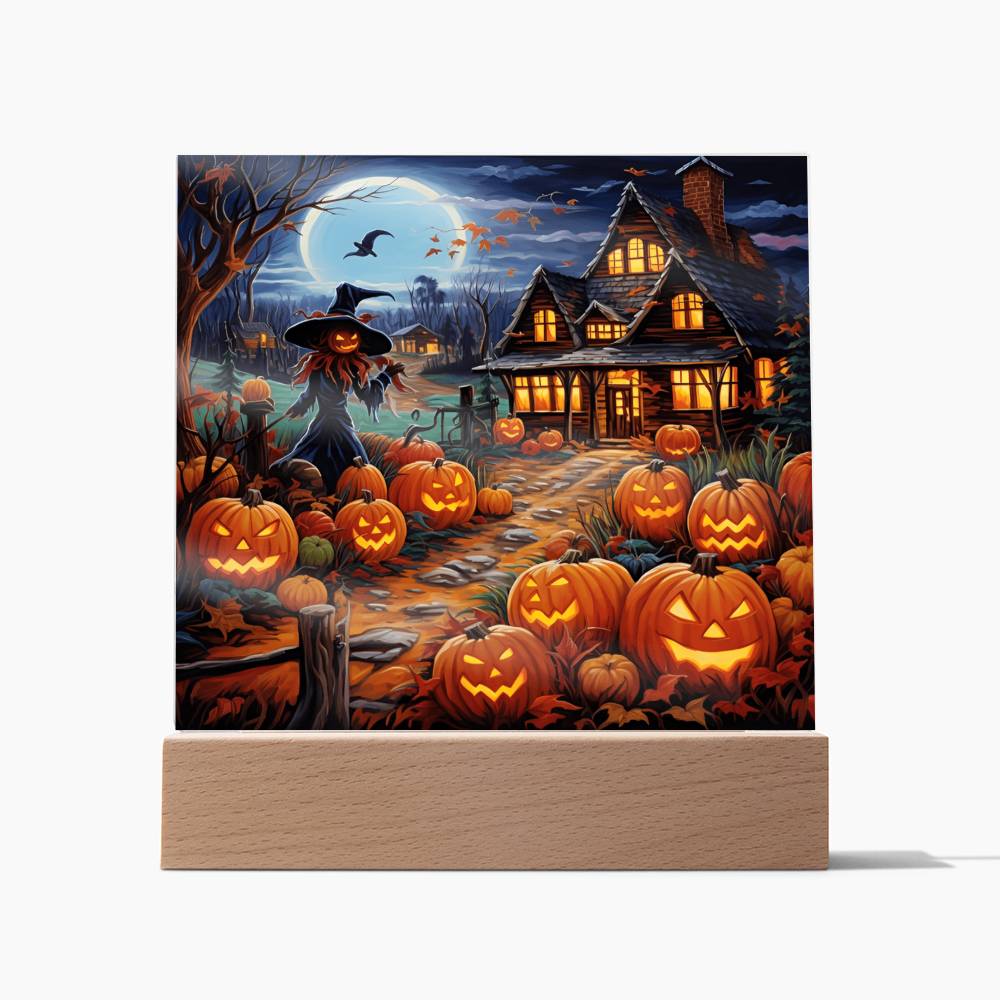 Halloween Home Acrylic Plaque