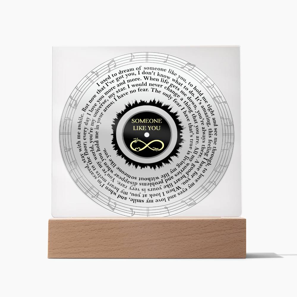 Soulmate-Someone Like You-Circle Acrylic Square Plaque