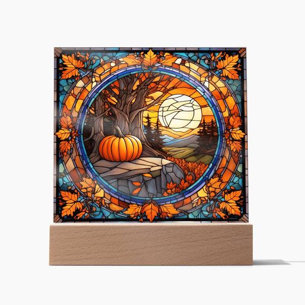Thanksgivings landscape - Square Acrylic Plaque