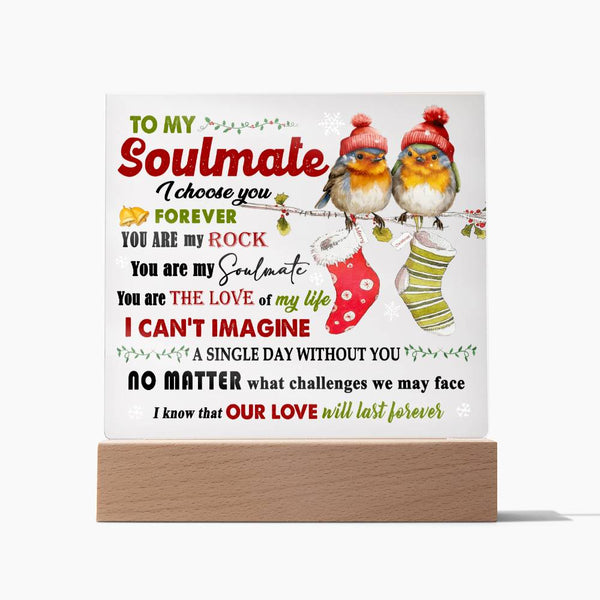 Soulmate-Last Forever-Acrylic Acrylic Square Plaque
