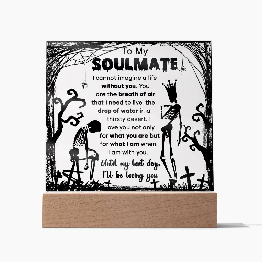 Halloween - Soulmate - breath of air - Acrylic Plaque