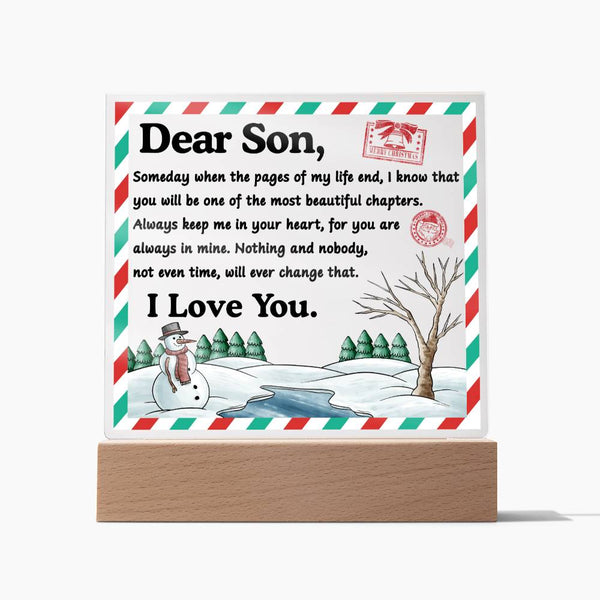 Son-Beautiful Chapters-Acrylic Acrylic Square Plaque