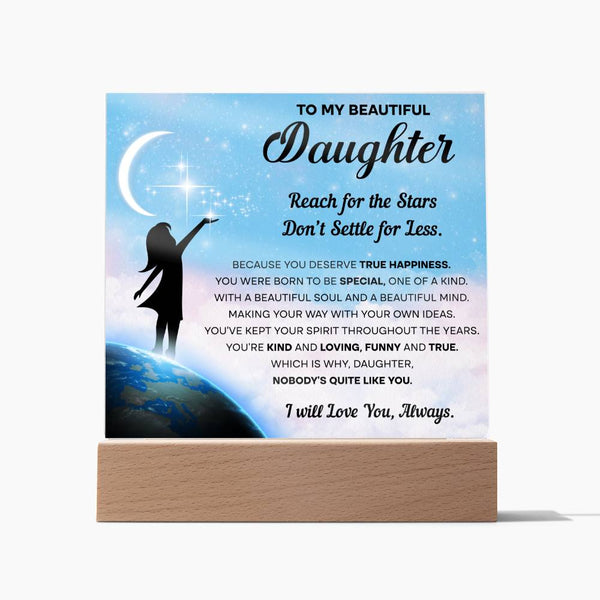 My Daughter Kind Loving Acrylic Plaque