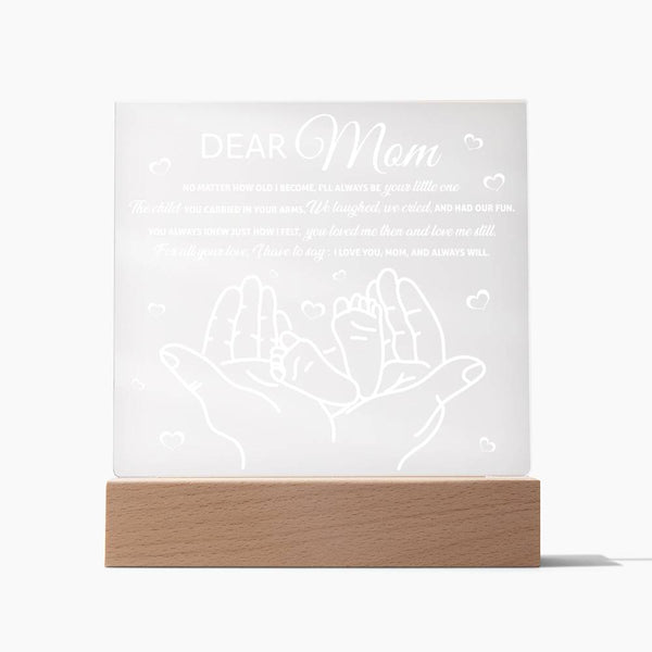 Mom-Your Little One-Acrylic Acrylic Square Plaque