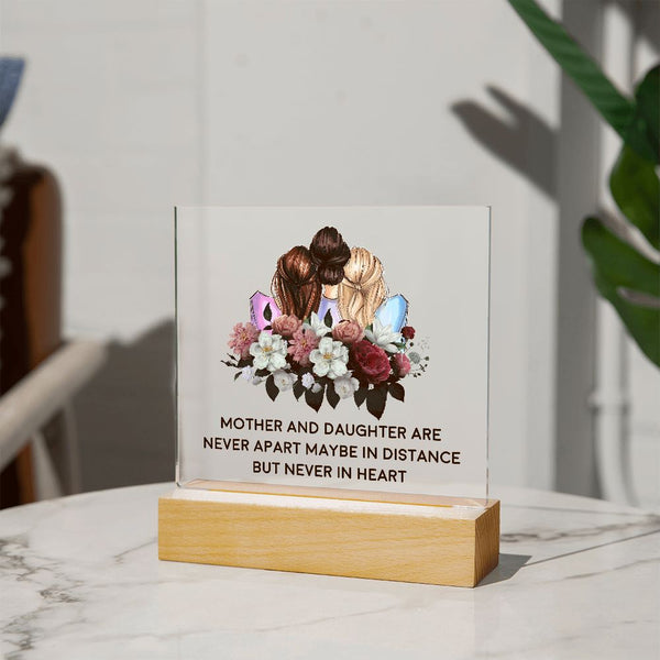 MD: Mother and Daughter Acrylic Plaque
