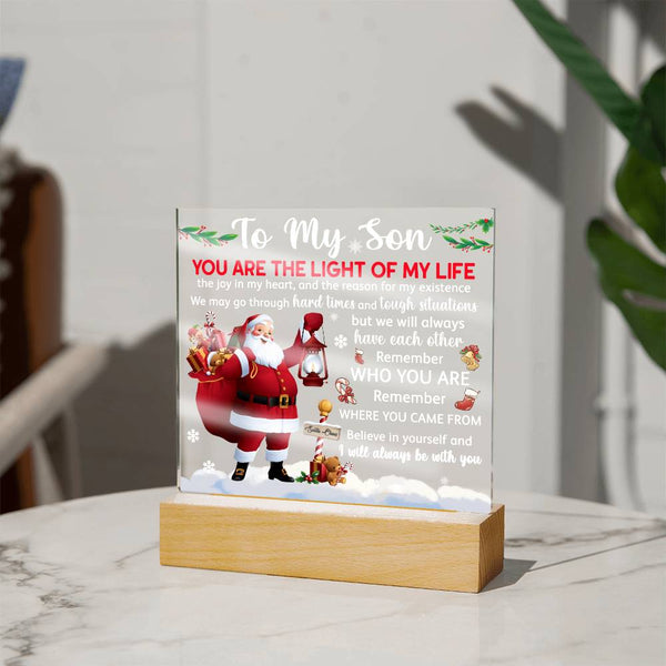 Son-The Light-Acrylic Acrylic Square Plaque